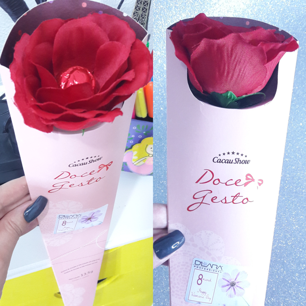 Rosas + Bombom = Combinação perfeita!